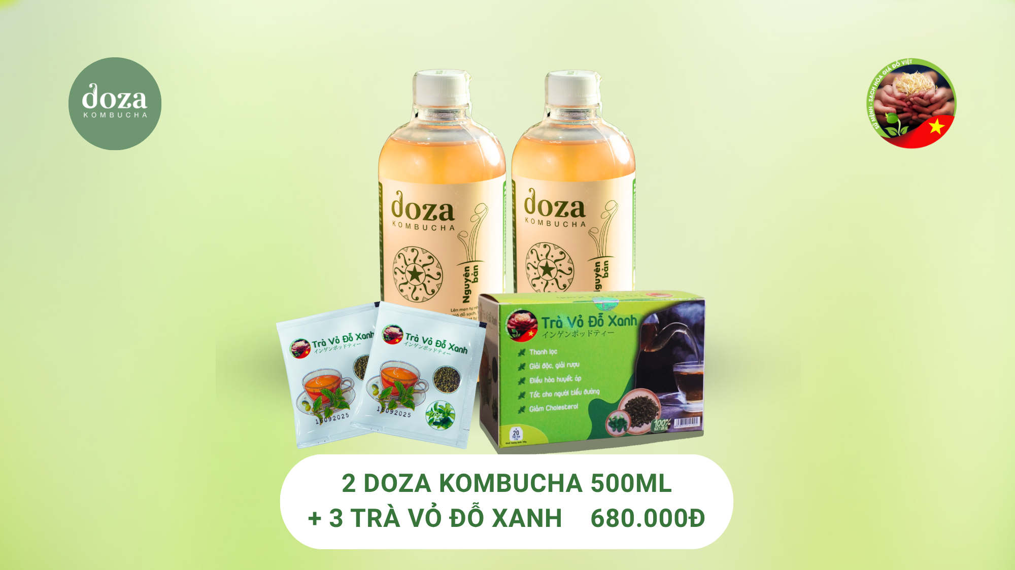 2 Doza 1 Trà - chấm dứt Táo bón
